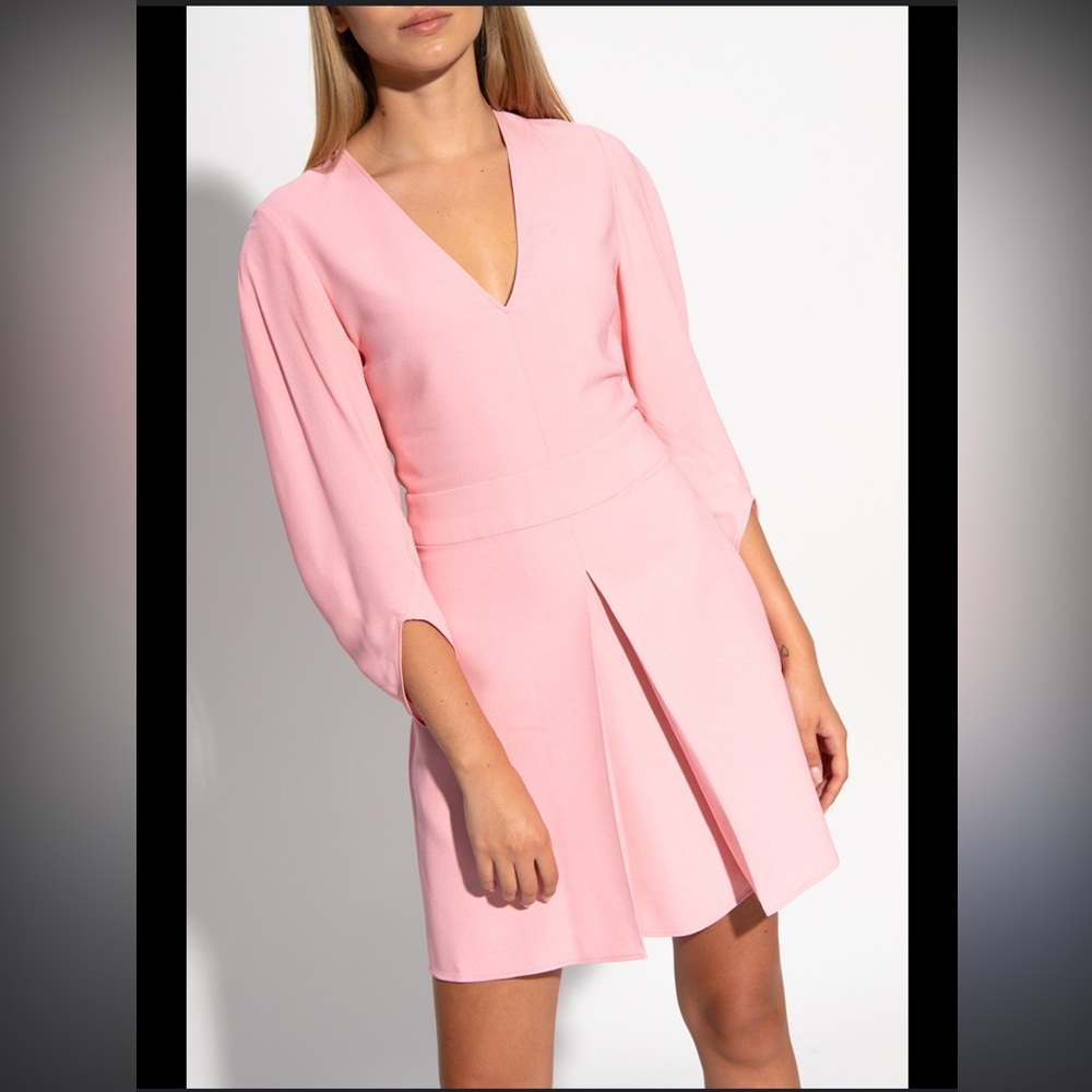 Stella McCartney NEW Maddison Mini Pink Dress w/ Pockets Tulip Sleeve Size 2